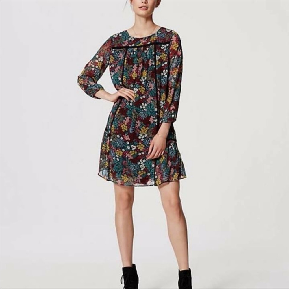 - Ann Taylor loft floral mini dress